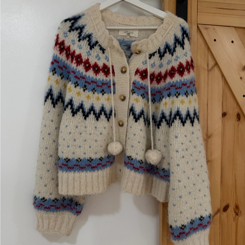 THE GREAT. Ice Rink Cardigan